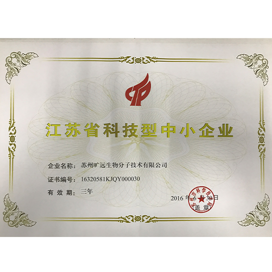 江苏省科技型中幼企业